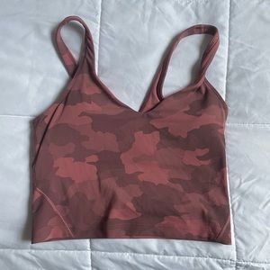LULULEMON PINK CAMO ALIGN TANK